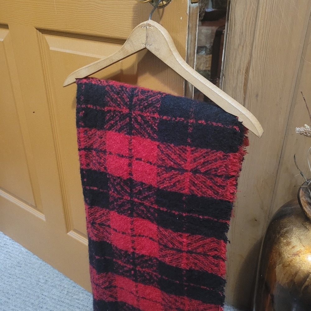 💜 New Plaid Long Bias Scarf - Picture 5 of 5